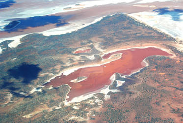 Clay pans and salt lakes