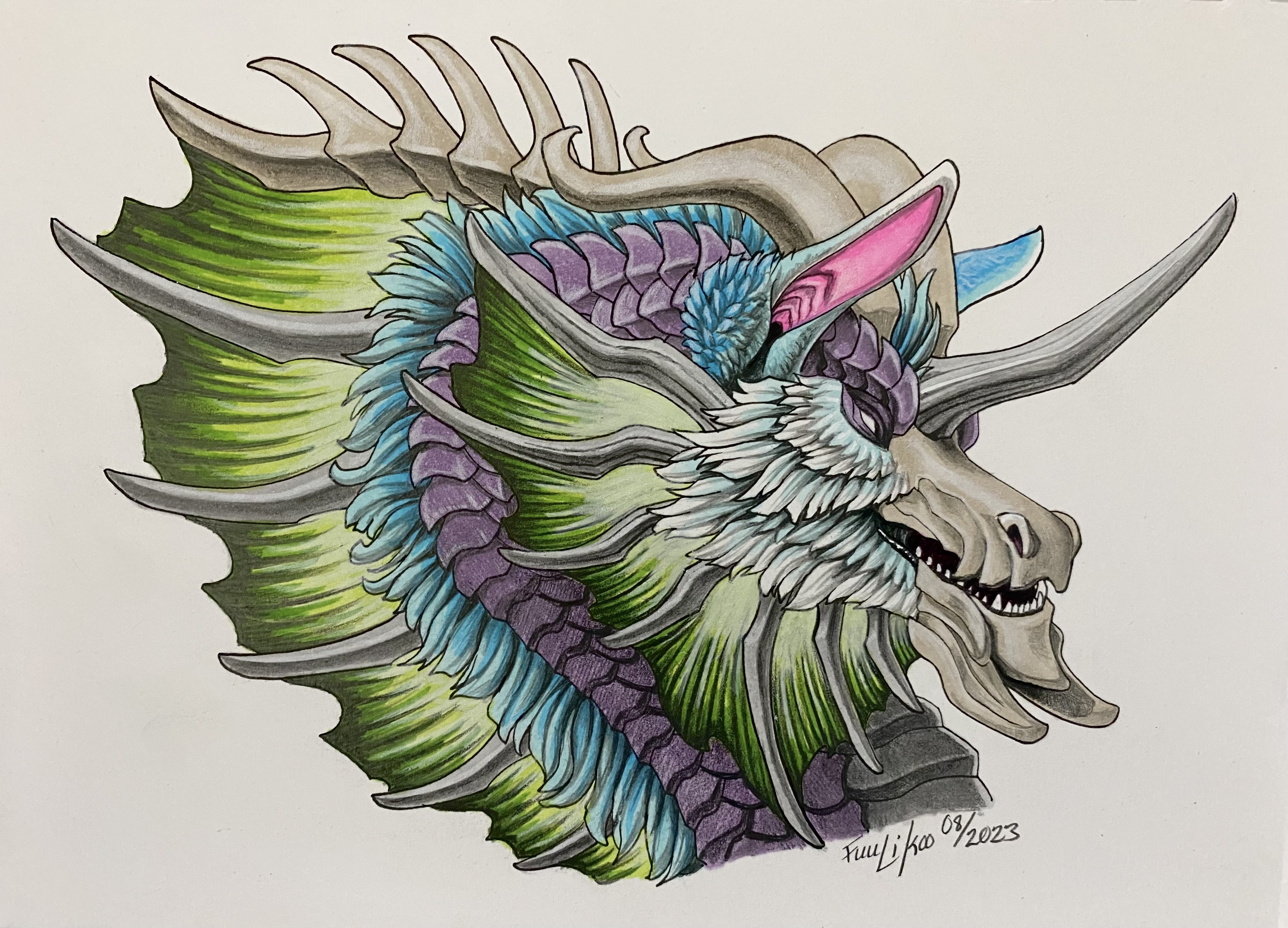 Dragon drawing by dankushagi on DeviantArt