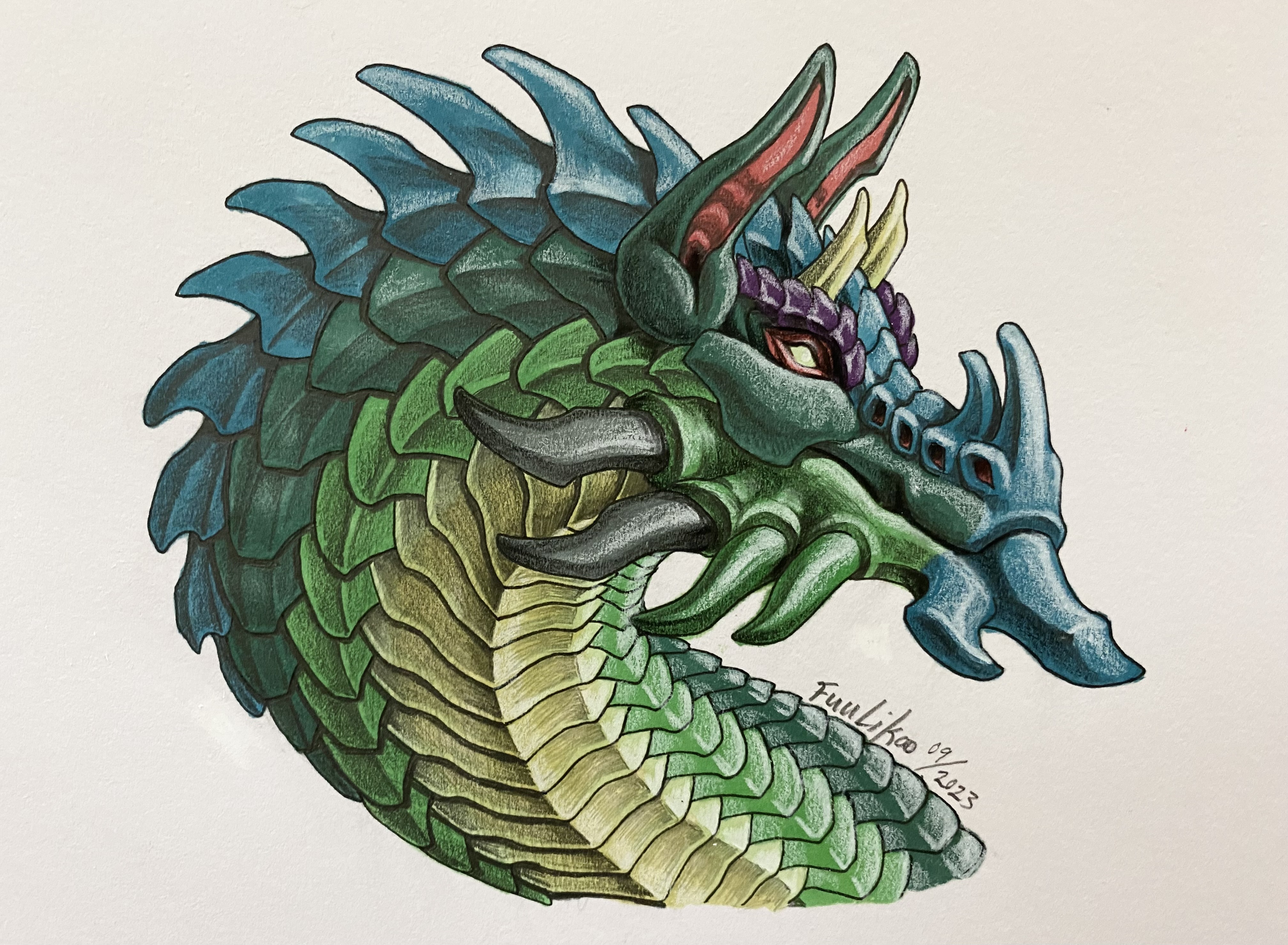 Realistic Dragon Drawing