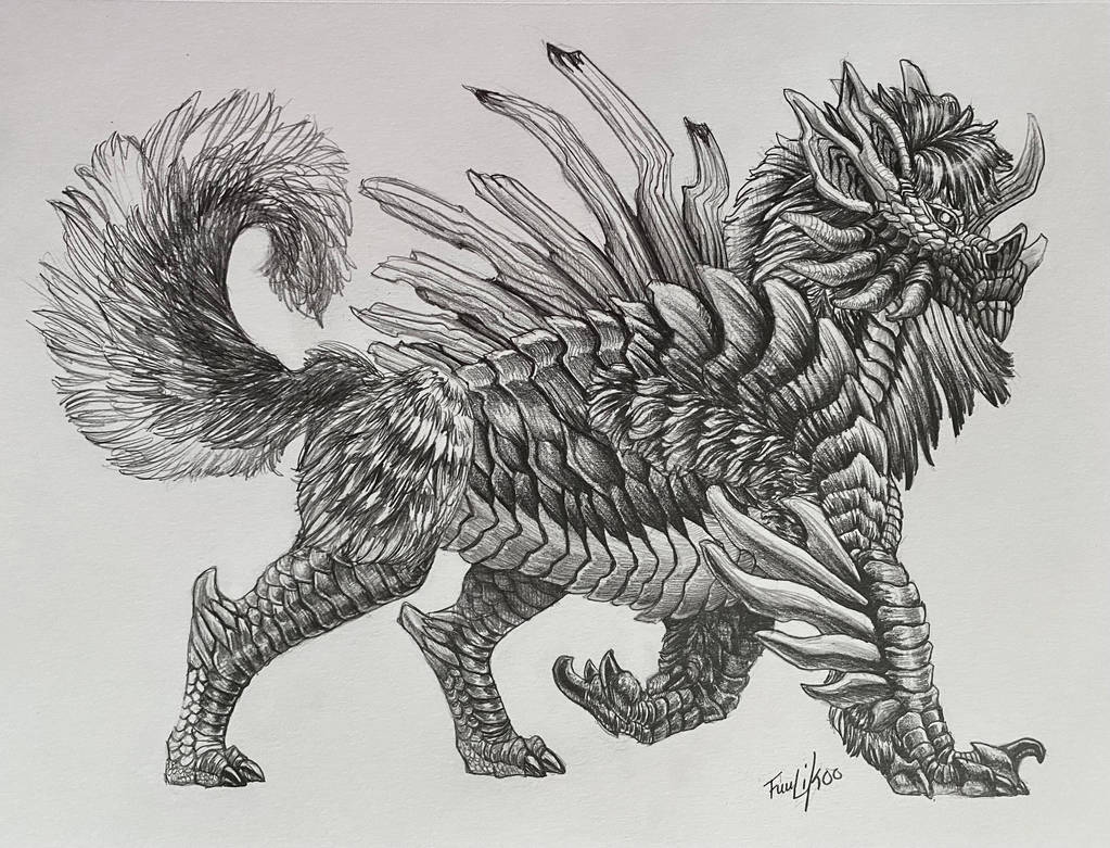 Random Dragon Creature Sketch by Fuulikoo on DeviantArt