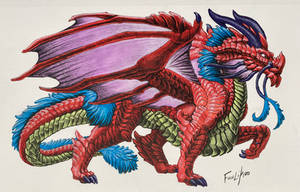 Red Dragon Drawing