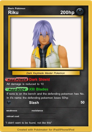 No Color Riku Pokemon Riku Pokemon Card by ChronicPumpkin on DeviantArt