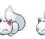 snow ball evolved into an arctic fox