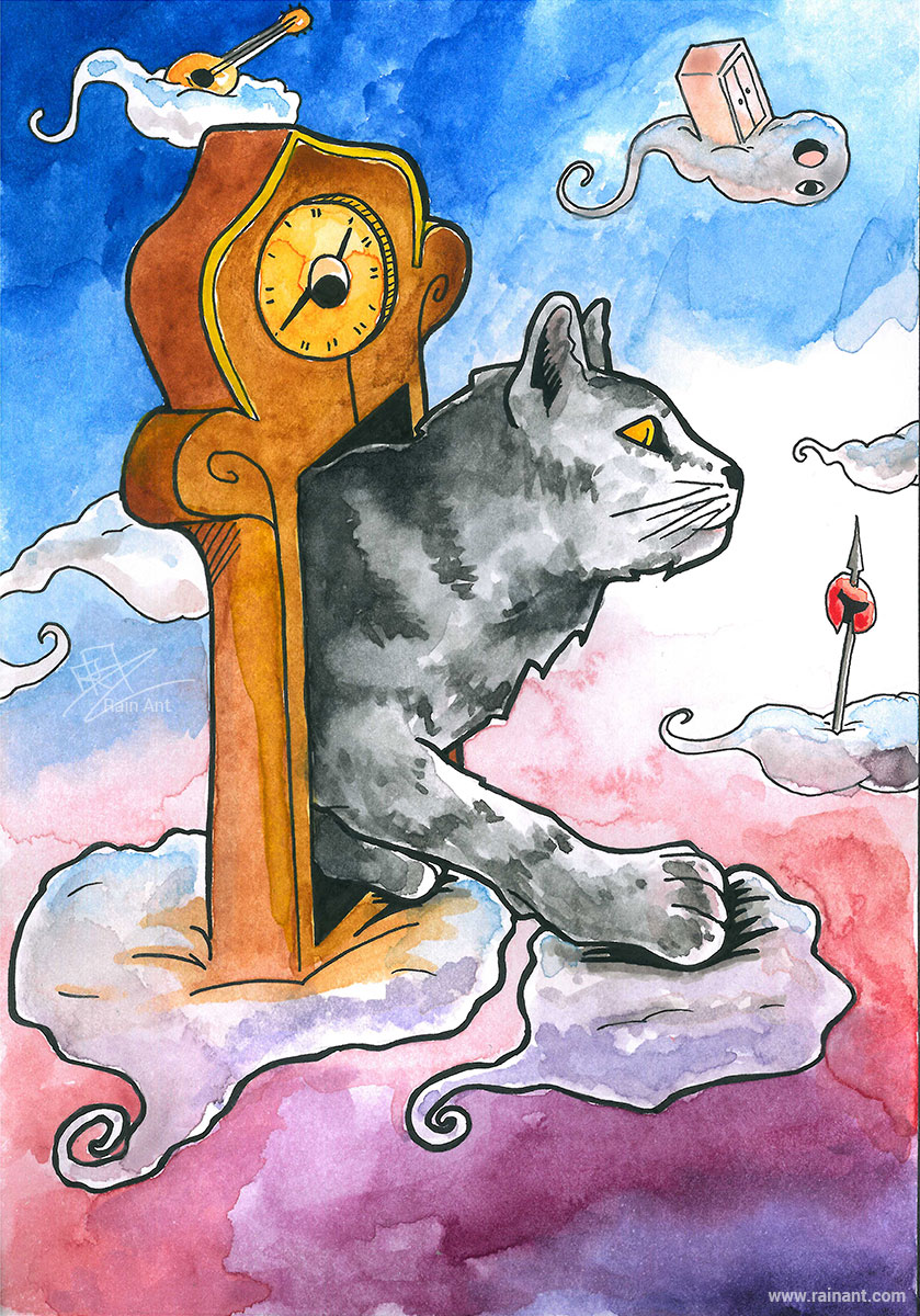 Clock Cat