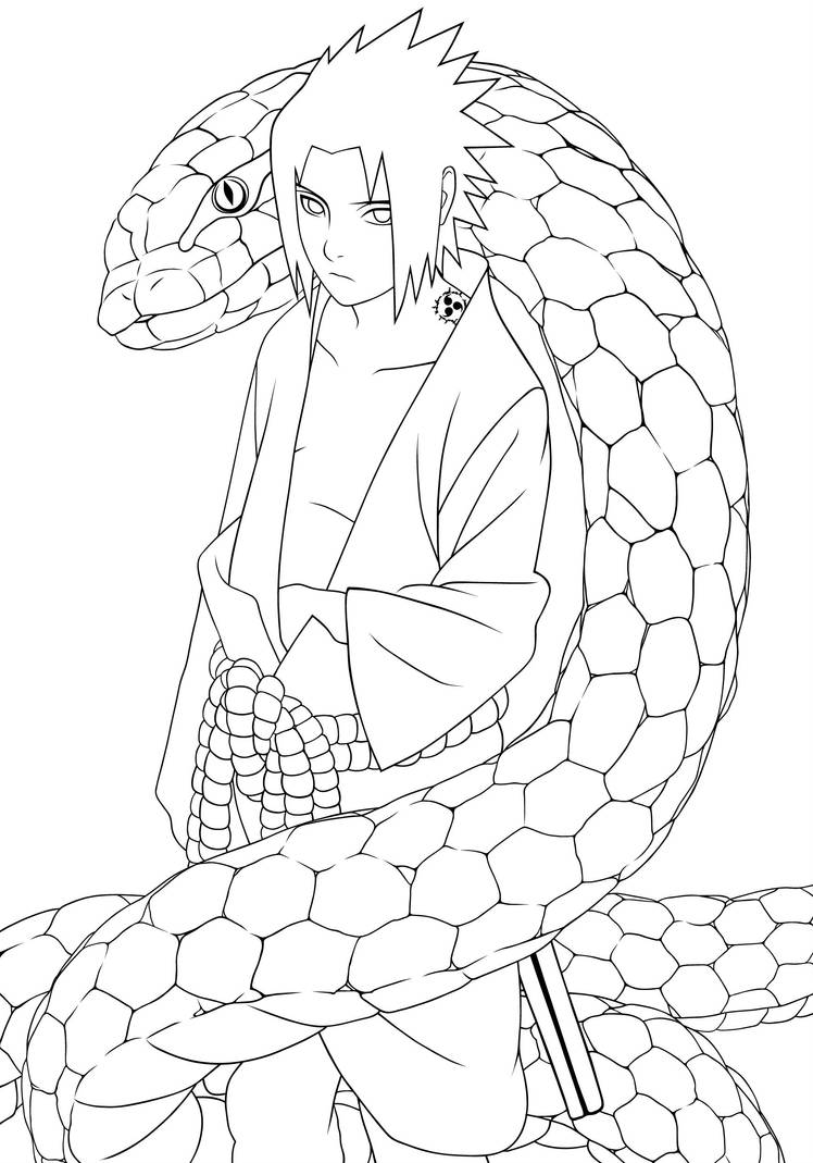 Sasuke Line Trace Sasuke Line-Art by SavannahCatServal on DeviantArt
