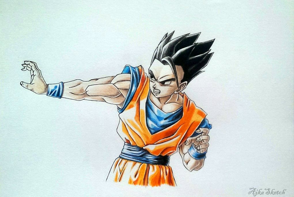 How To Draw Mystic Gohan