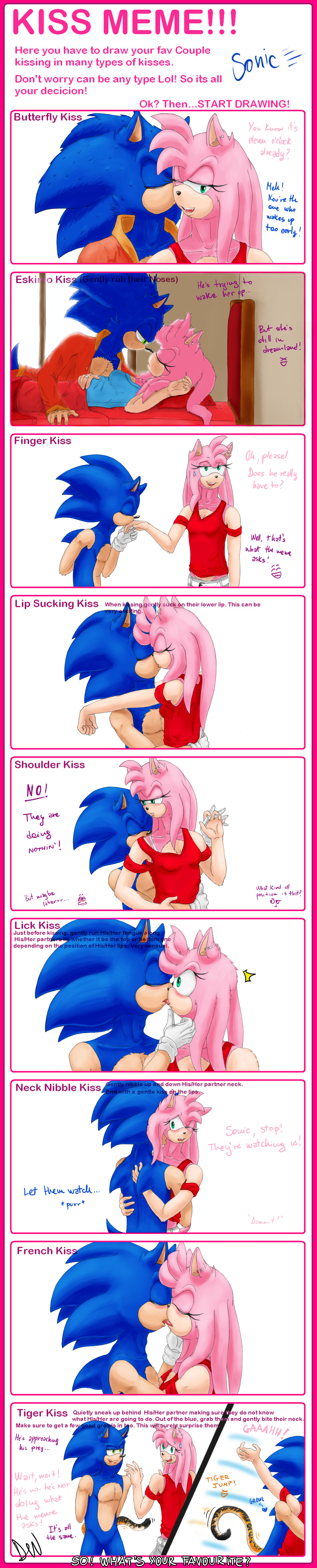 kiss meme SonAmy_Sonic