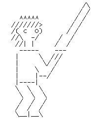 Ascii Sword Wielder by drunk-catalyst on DeviantArt
