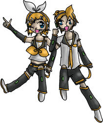 Rin and Len Kagamine