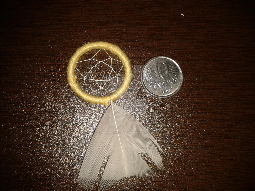 Miniature Dreamcatcher [Yellow and White]