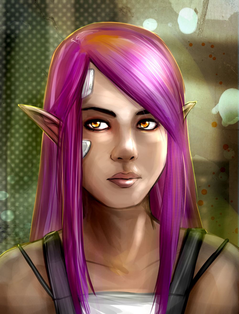 Shadowrun Portrait _ Elf Decker