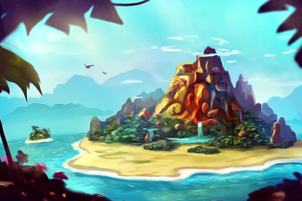 volcano island by Nneila volcano island by Nneila