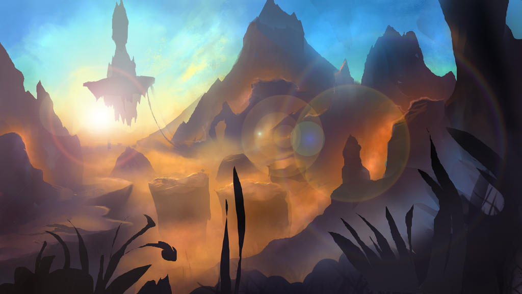 Fantasy mountains by Nneila Fantasy mountains by Nneila