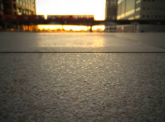 Canary Wharf Sunset Train