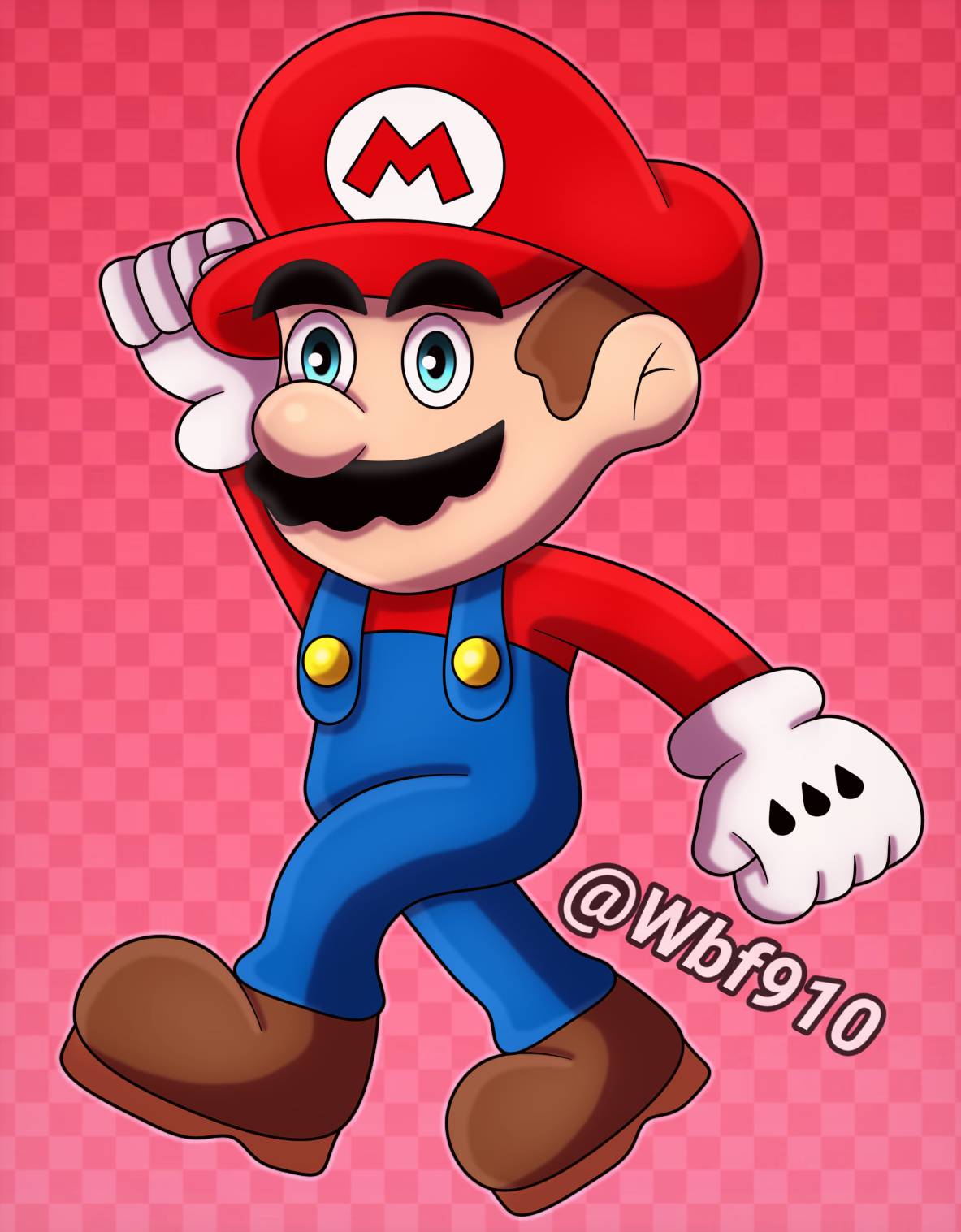 Mario Front Deviantart Mario by Wbf910 on DeviantArt