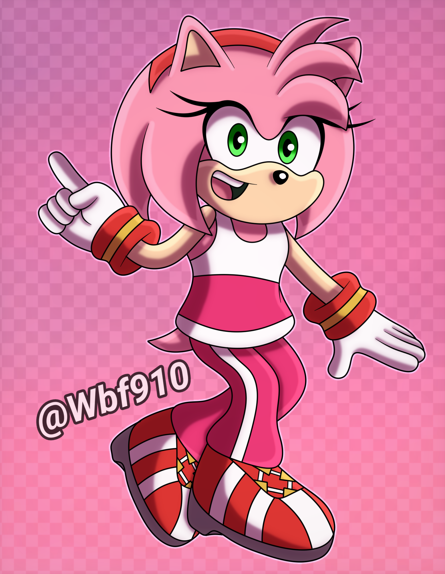 Amy Rose (Riders Outfit) by Wbf910 on DeviantArt