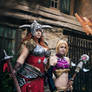 Diablo 3 cosplay Barbarian and Enchantress Eirena