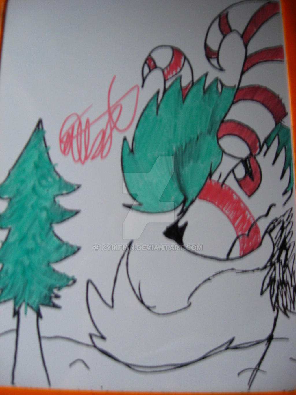 Candy Cane Wolfy