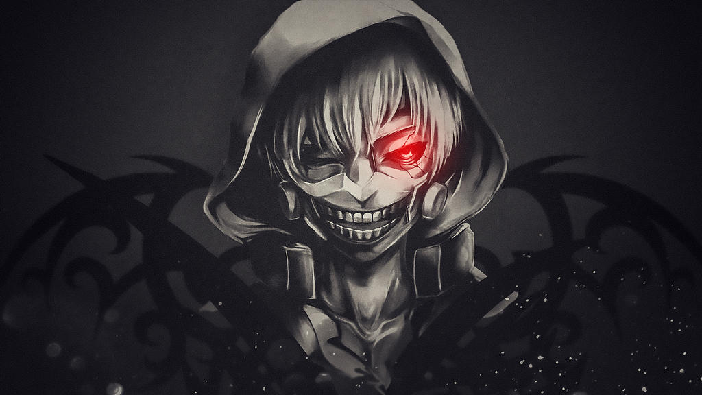 White-haired Kaneki Ken wallpaper 1366x768