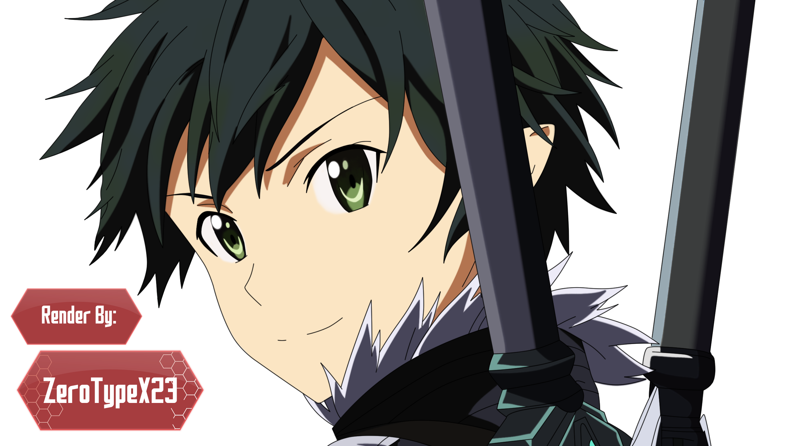 Kirito Render SAO II (Gun Gale Online)