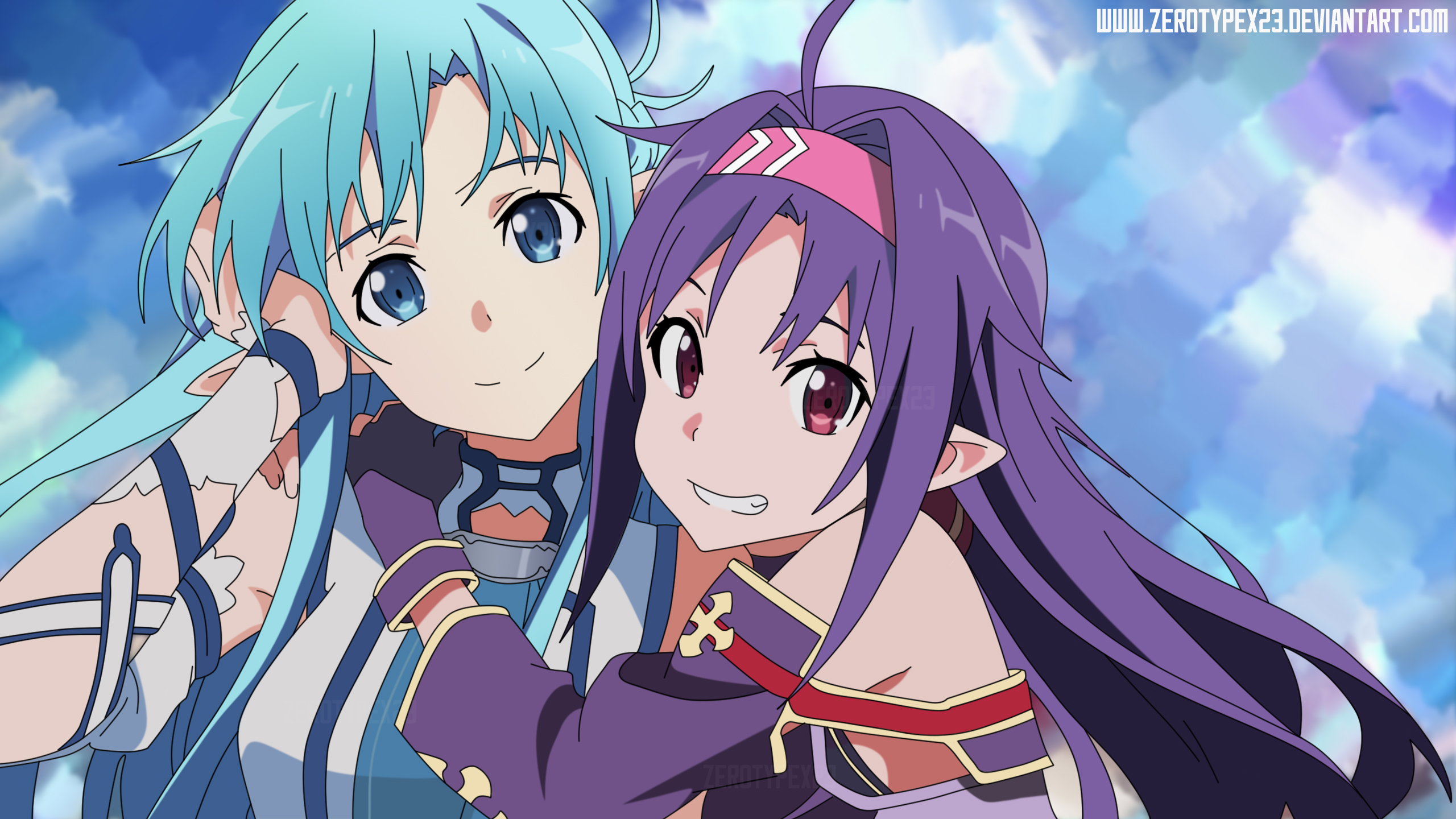 Sword Art Online II: Yuuki and Asuna