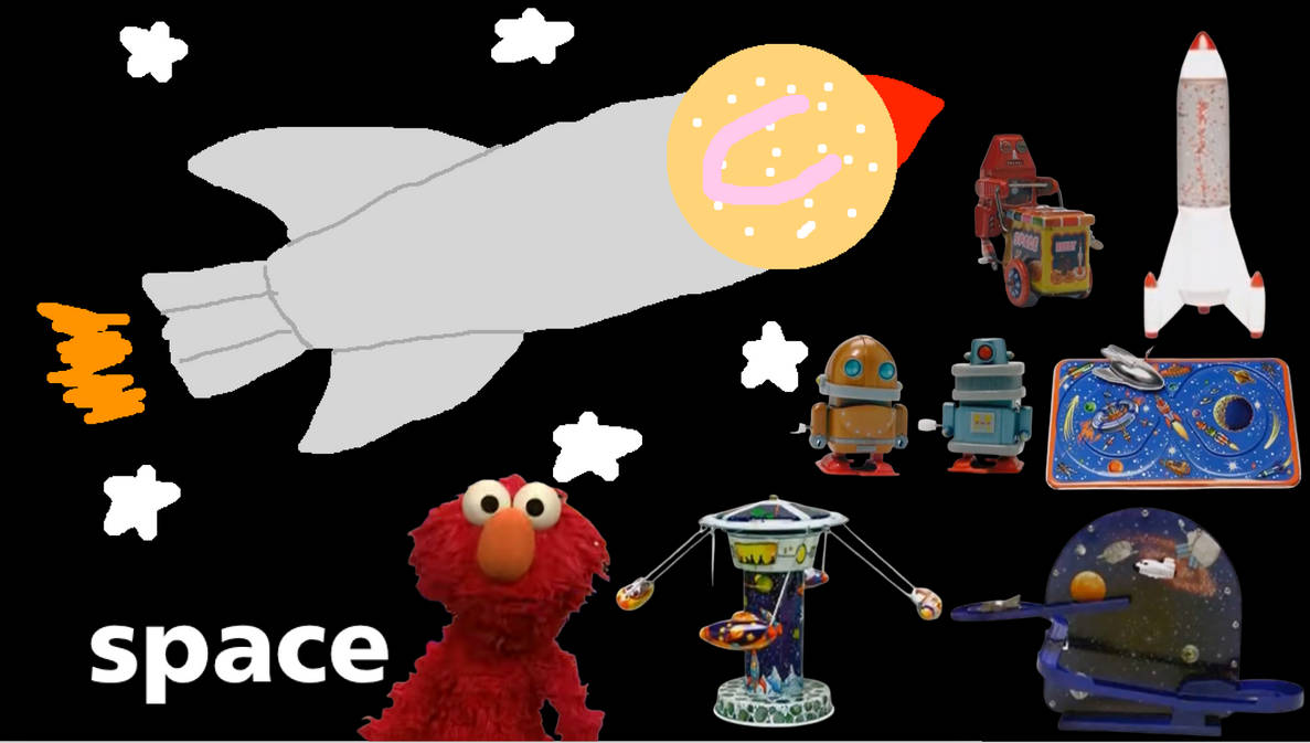 Elmo Rocketship Elmo's Space Toys by CoreysKidShow on DeviantArt