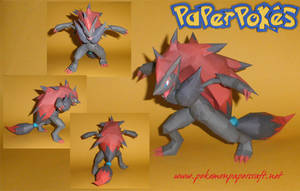 Zoroark Papercraft - Happy Halloween