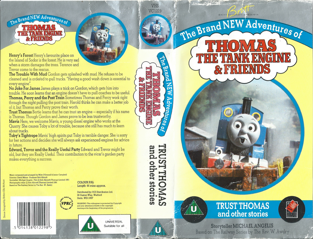 VHS Covers: TTTE-Trust Thomas 1991 UK Cover by ToastedAlmond98 on ...
