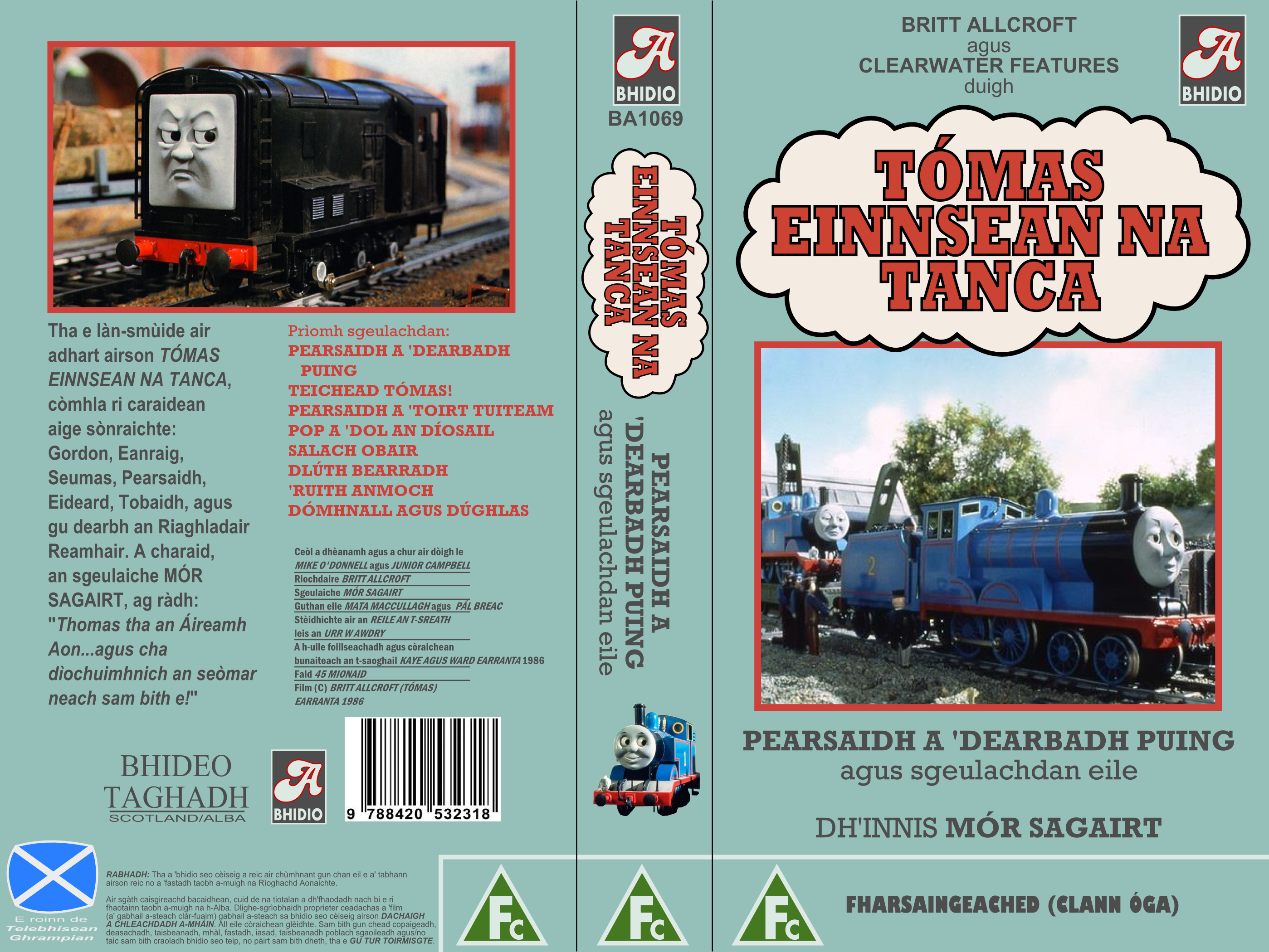 TTTE Stuff: Percy and Harold Gaelic VHS Cover by ToastedAlmond98 on ...