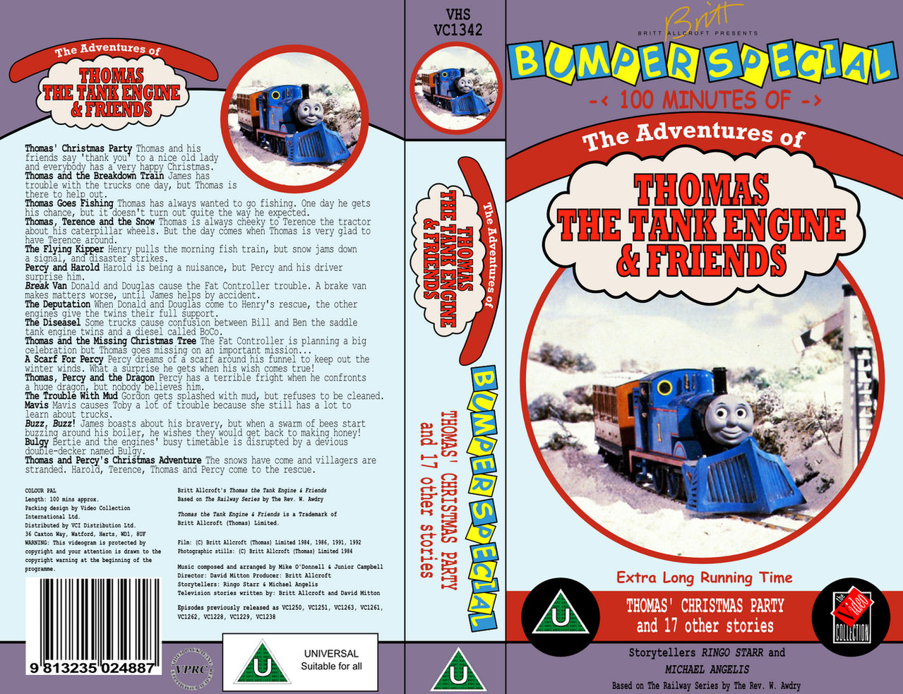 TTTE Stuff: Thomas' Christmas Party VHS Cover by ToastedAlmond98 on ...