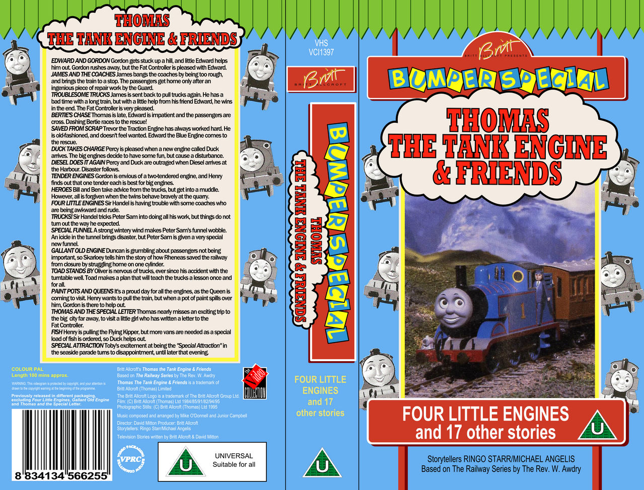 TTTE Stuff: Four Little Engines VHS Cover by ToastedAlmond98 on DeviantArt