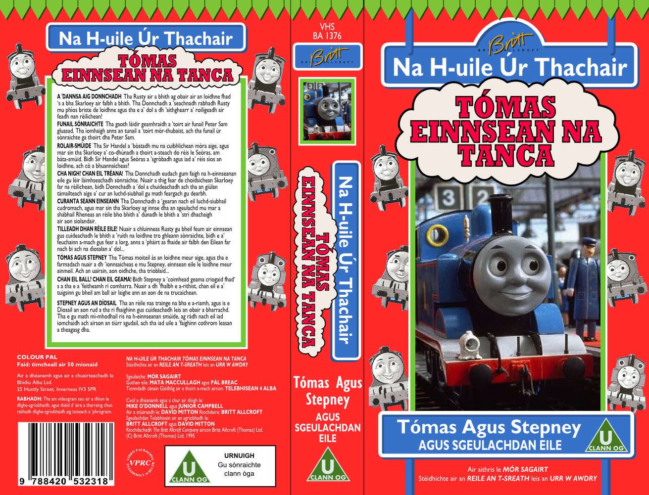 TTTE Stuff: Thomas and Stepney Gaelic VHS Cover by ToastedAlmond98 on ...