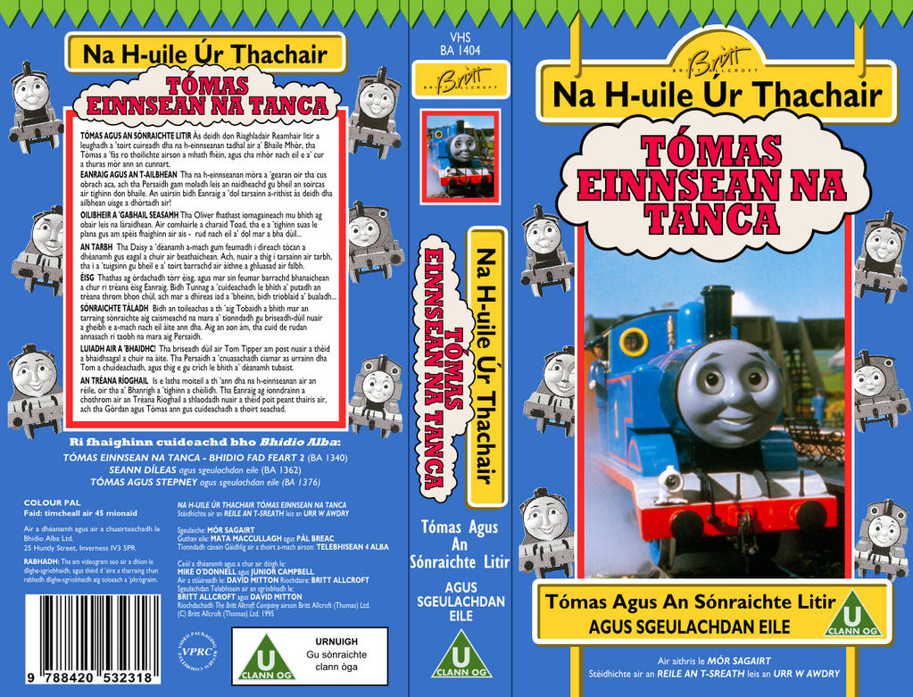 TTTE Stuff: TATSL Gaelic VHS Cover by ToastedAlmond98 on DeviantArt