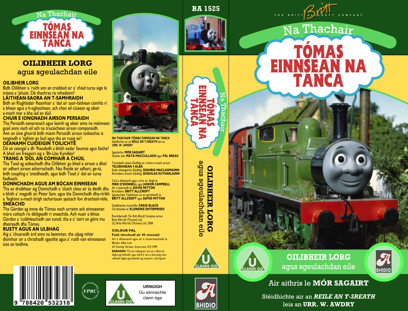 TTTE Stuff: Oliver's Find Gaelic VHS MK2 by ToastedAlmond98 on DeviantArt