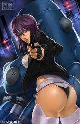 Ghost in the Shell  Major Matoko Kusanagi fan art by JustineTutubi