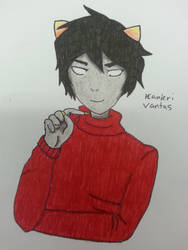 Kankri Vantas in class doodle