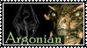 Skyrim Argonian Stamp by Indiliel