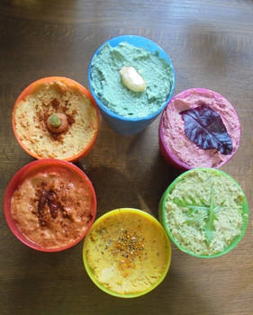 Rainbow Hummus