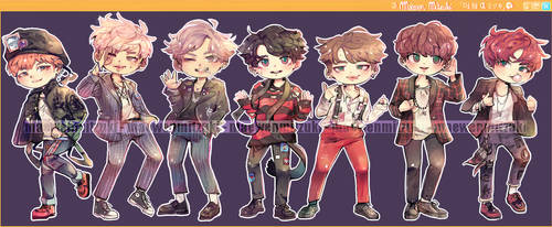 BTS_WAR OF HORMONE_CHIBIS.