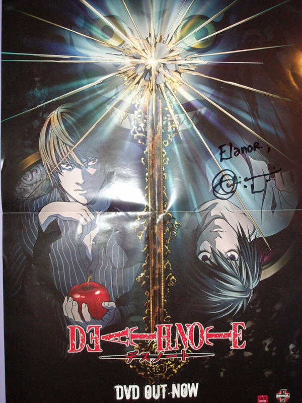 Death Note Signing Signed Death Note Poster by Rukia-TheSoulReaper on DeviantArt