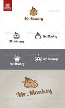 Mr. Monkey Logo Template