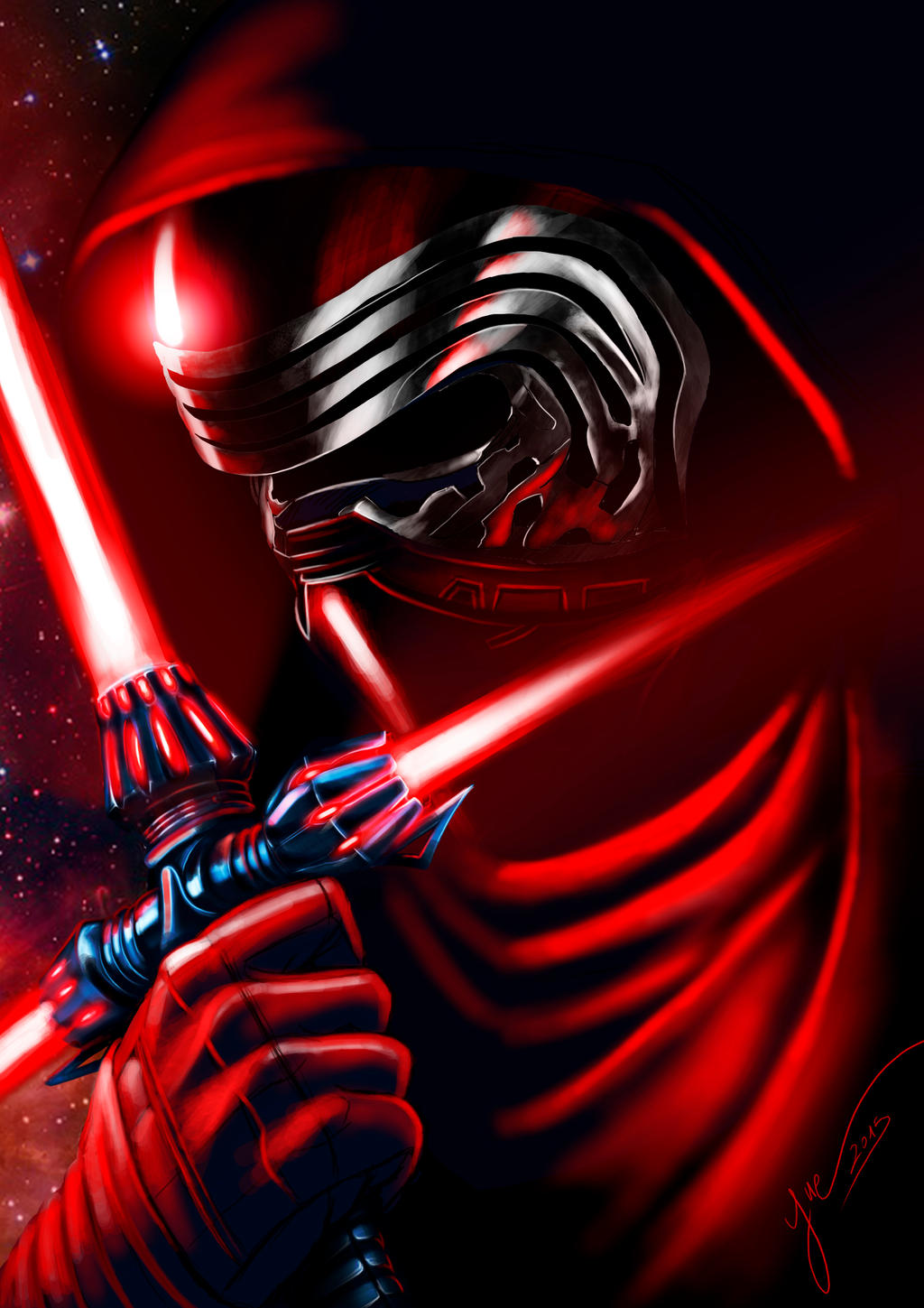 Kylo Ren - Star Wars VII - Speed Paint by Yue