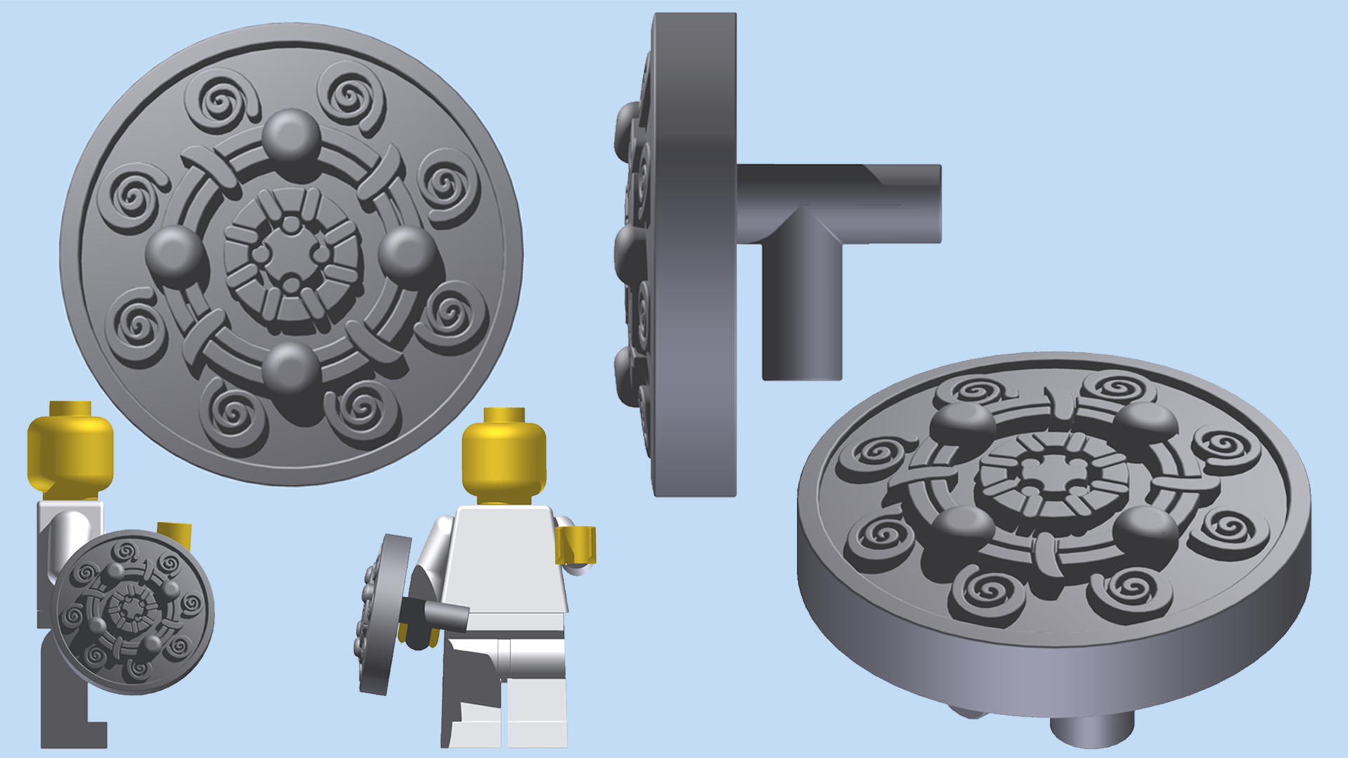 LEGO Skyrim - Banded Iron Shield