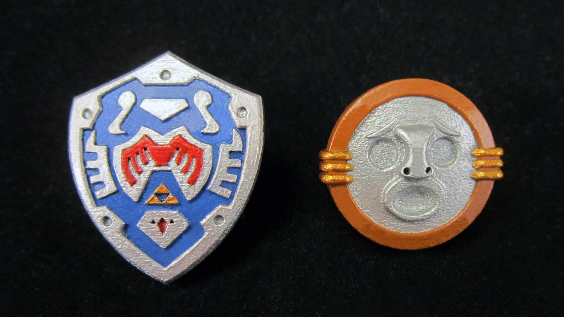 LEGO 3D Printed Painted Majora's Mask Shields