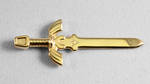 3D PRINTED GOLD LEGO MASTER SWORD by mingles