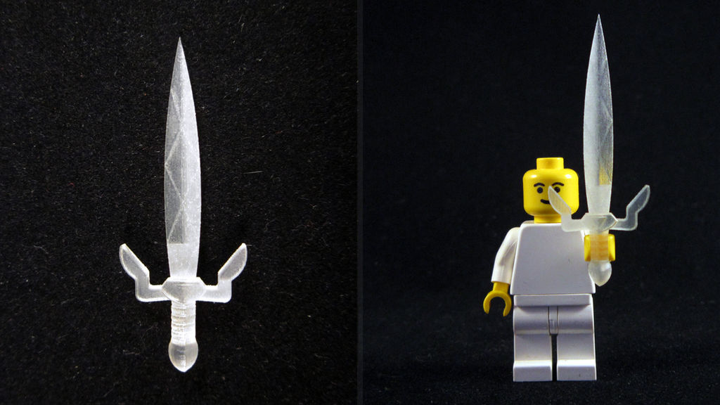 LEGO 3D Printed Gilded Sword