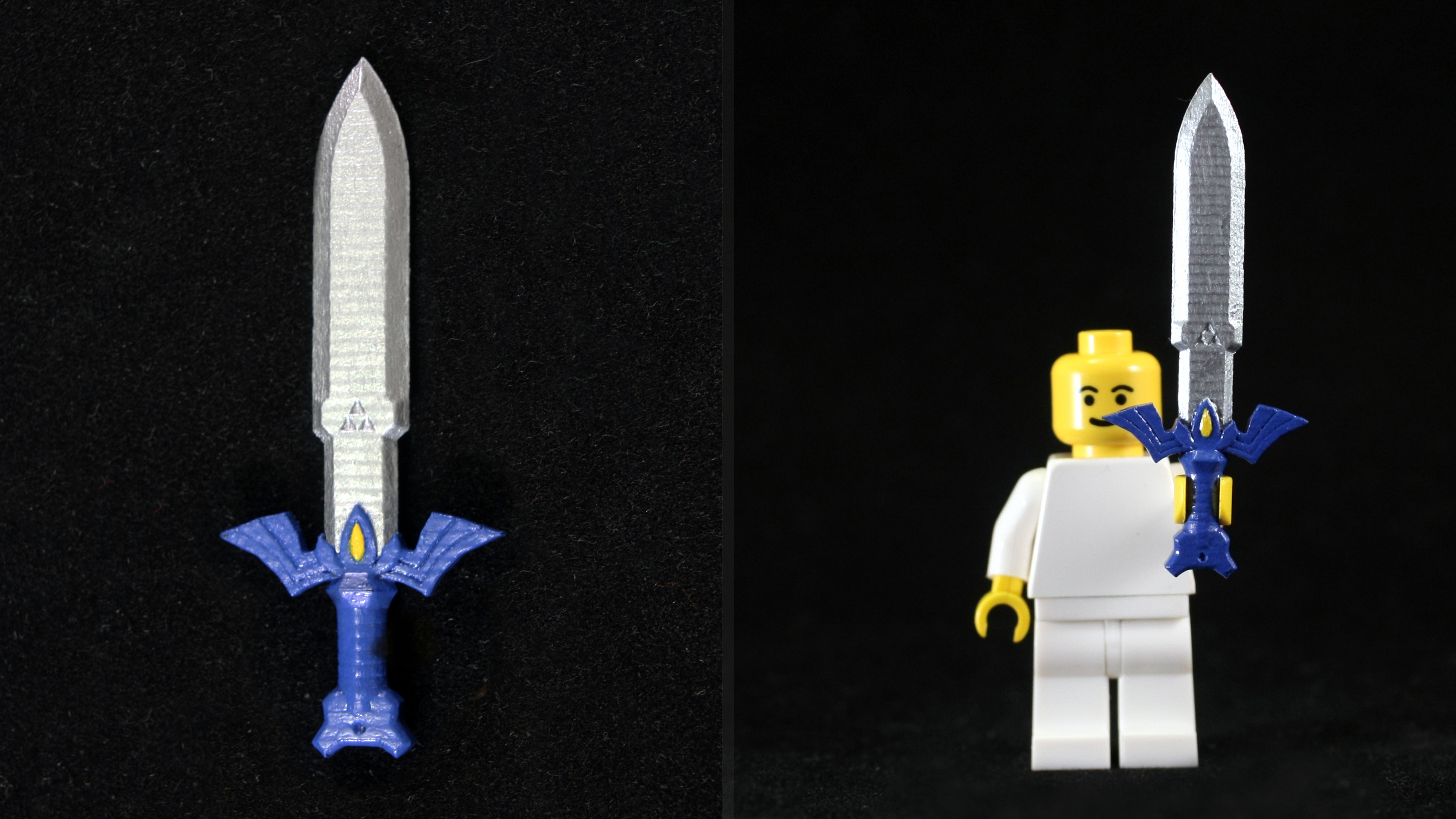 LEGO 3D Printed Painted Toon Master Sword