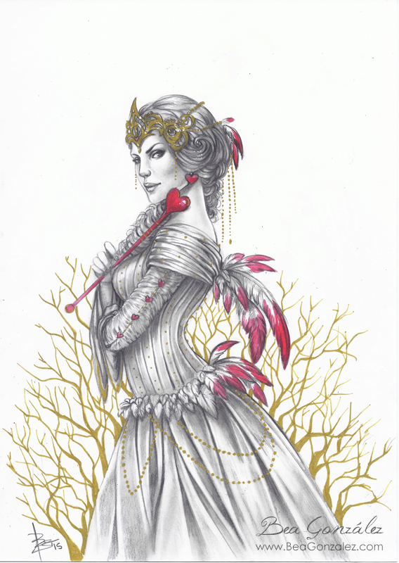 Commission - Red queen by Bea-Gonzalez