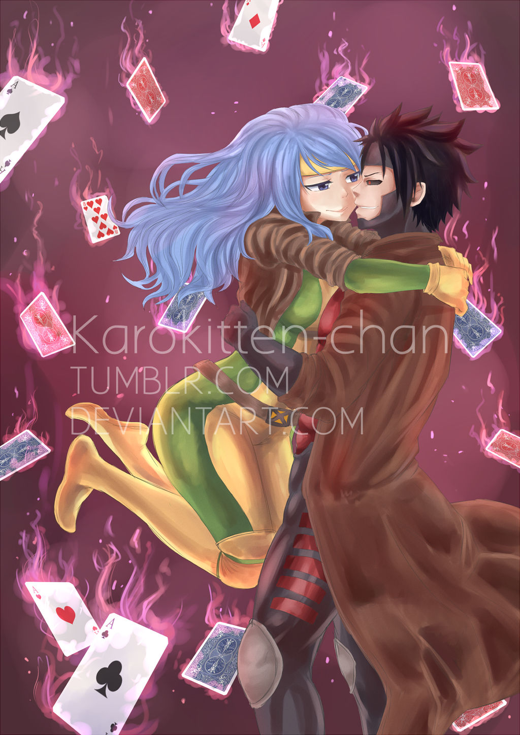 [Commission] Gruvia as X-men