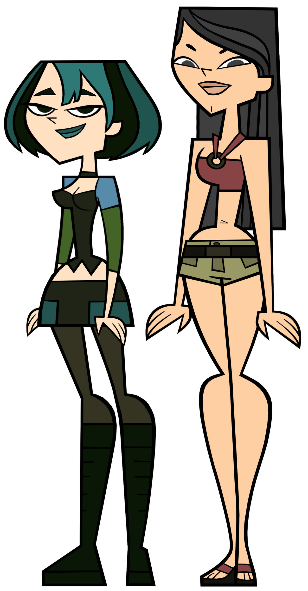 Gwen and Heather by mawii17 on DeviantArt